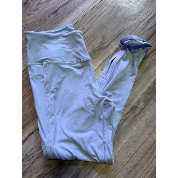 rae mode Pants - Rae Mode Womens Light Blue High Waisted Athletic Leggings with Pockets P6181 M